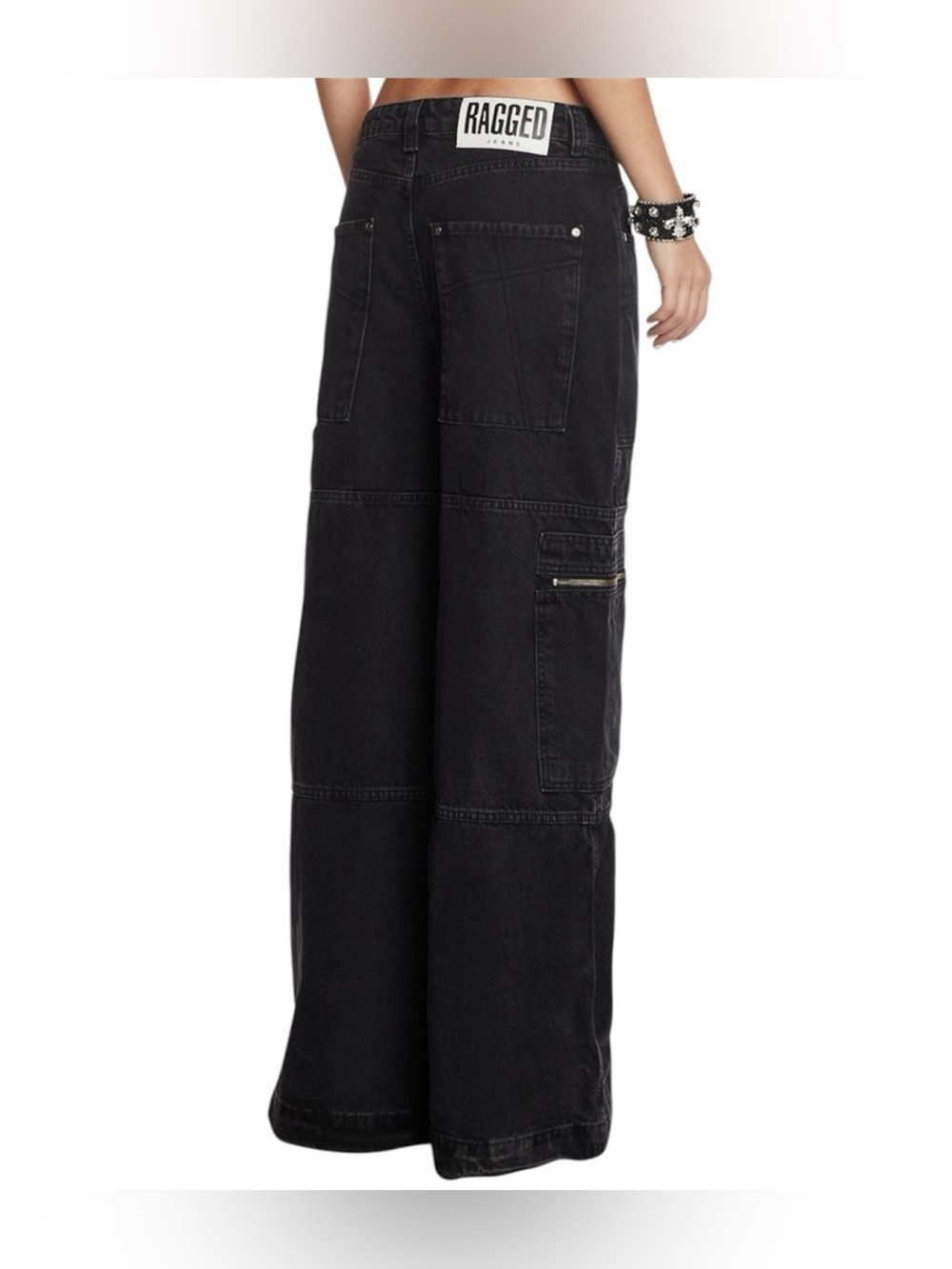 Ragged Priest sweeper Zip Jean Combat Wide Leg  Skater Jeans - 26” - NEW! - Picture 2 of 10